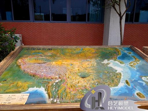 中国地形模型